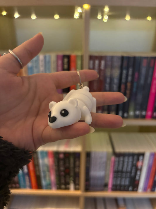 Articulated Polar Bear Keychain