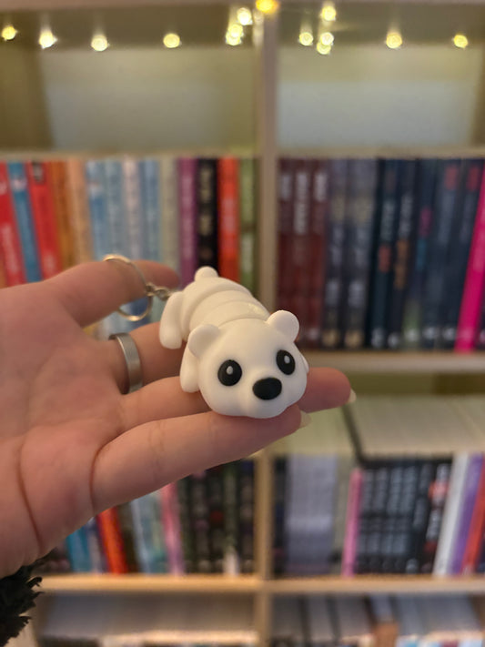 Articulated Polar Bear Keychain