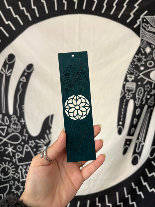 Leaf Window Wooden Bookmark
